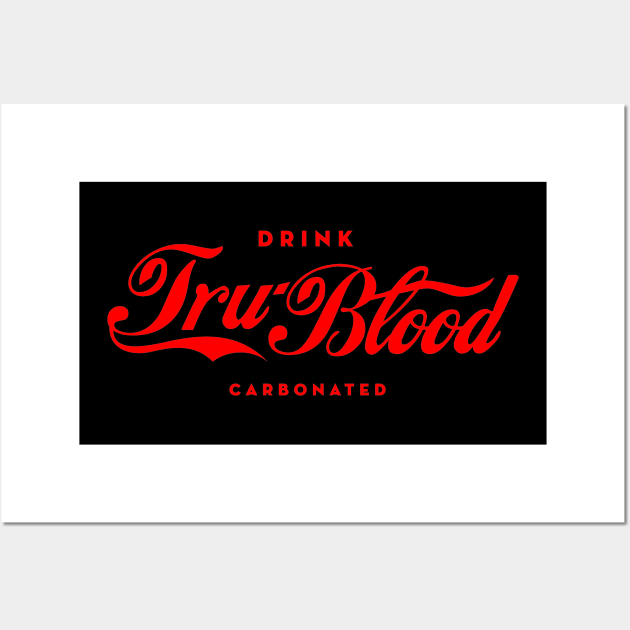 Tru-Blood Cola red Wall Art by robinlund